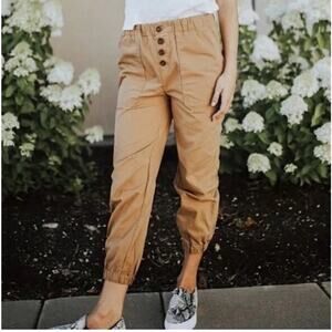 Free People Cadet Pull-On Joggers Brown Size S